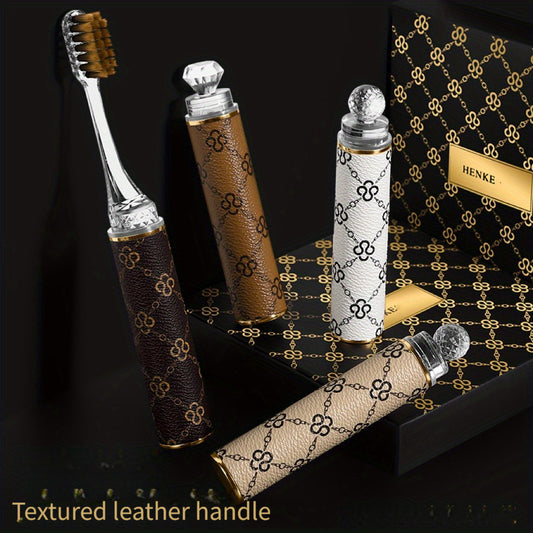 Detailed view of the high-quality bristles designed for superior cleaning while being gentle on the gums. Combines functionality, comfort, and elegance in one design.