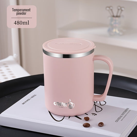 Features a wide-mouth design for easy filling, cleaning, and comfortable drinking—perfect for coffee, tea, or cold beverages.