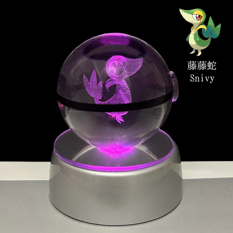 Pokémon Eevee LED crystal ball featuring multicolor lighting effects for kids and anime lovers.