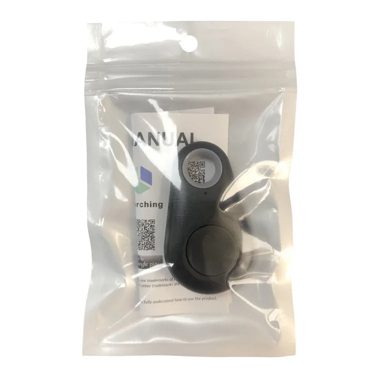 Bluetooth smart tracker attached to a pet collar, ensuring safety and easy tracking of pets.