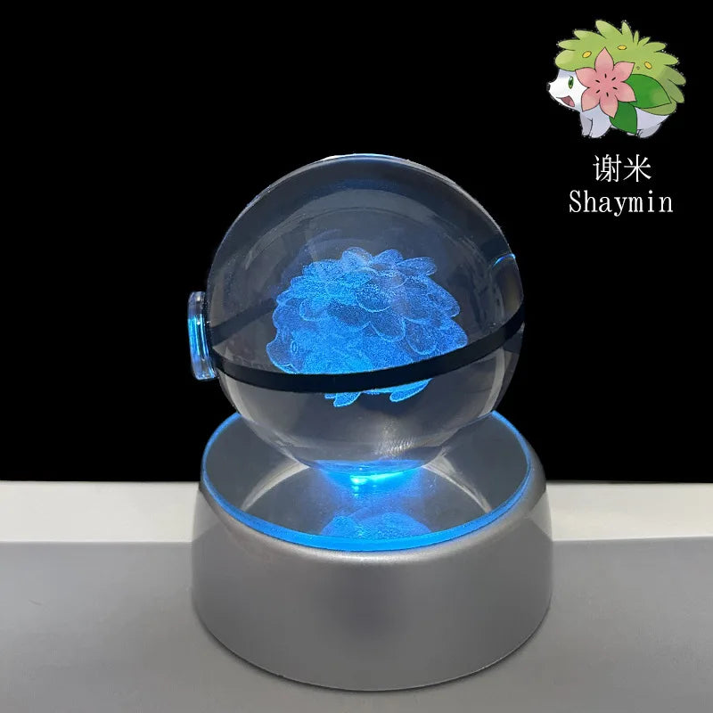 Gengar Pokémon 3D crystal ball with elegant gift box packaging, making it an ideal anime gift.