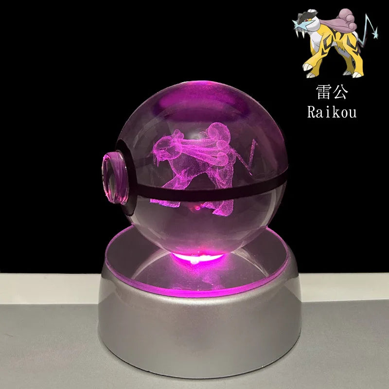 Gengar Pokémon LED crystal ball designed as an anime-inspired collectible and room decoration.