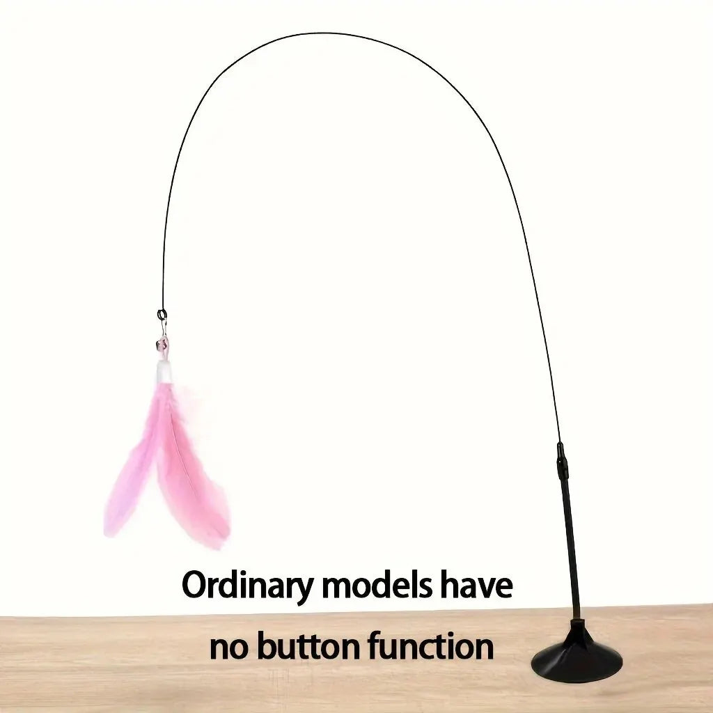 Interactive Cat Teaser with Bell & Feather – Fun and stimulating toy with bell and feather that excites your cat during playtime.