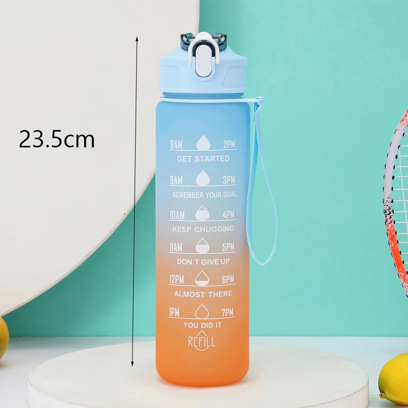 2L leakproof fitness water bottle with a straw and bounce cover, designed to support hydration during workouts and training sessions.