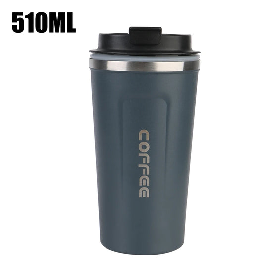 hermo Cafe thermal mug with sleek stainless steel design, combining style, durability, and portability.