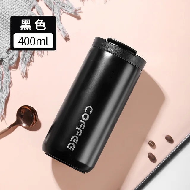Durable stainless steel travel thermal coffee mug designed for hot and cold beverages anywhere