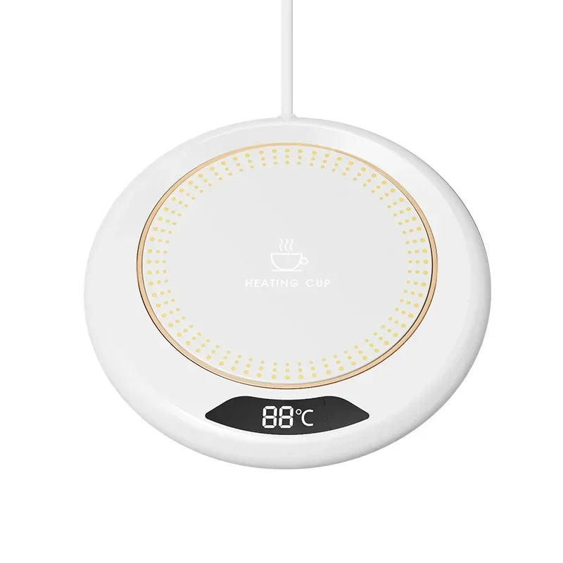 USB cup warmer packaged as a stylish gift, perfect for home, office, or special occasions like birthdays and holidays.