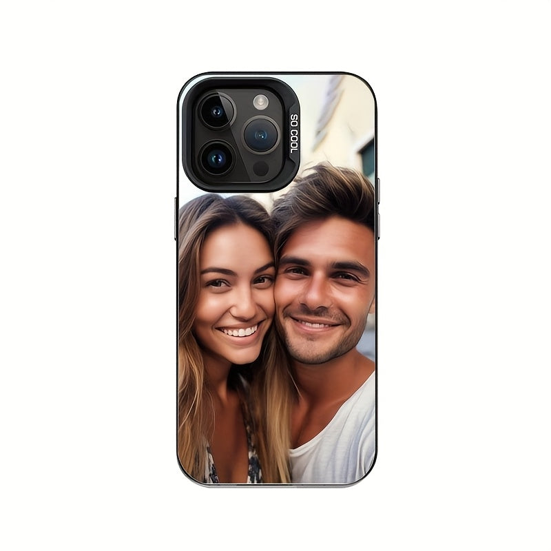 Custom couple photo phone case wrapped as a thoughtful holiday gift