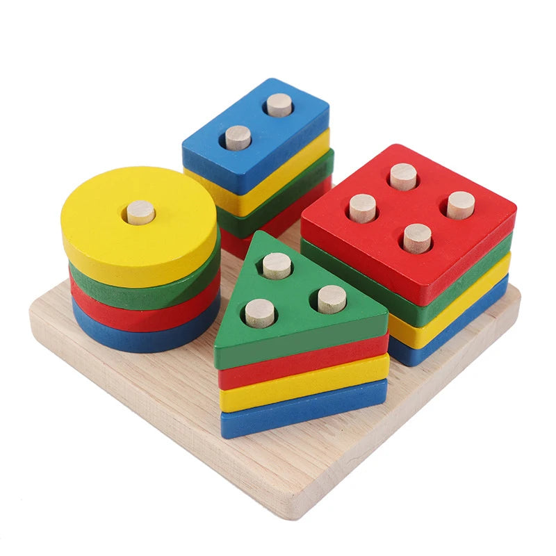 Puzzle board with numbers and letters for toddler education