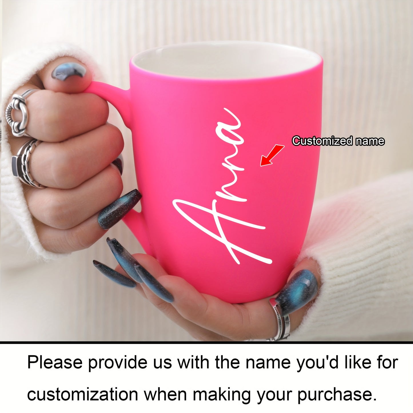 Personalized "Anna" coffee mug in a gift-ready packaging for birthdays and holidays