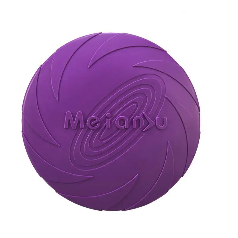 Closeup view of the OUZEY dog toy showing texture and grip-friendly edges