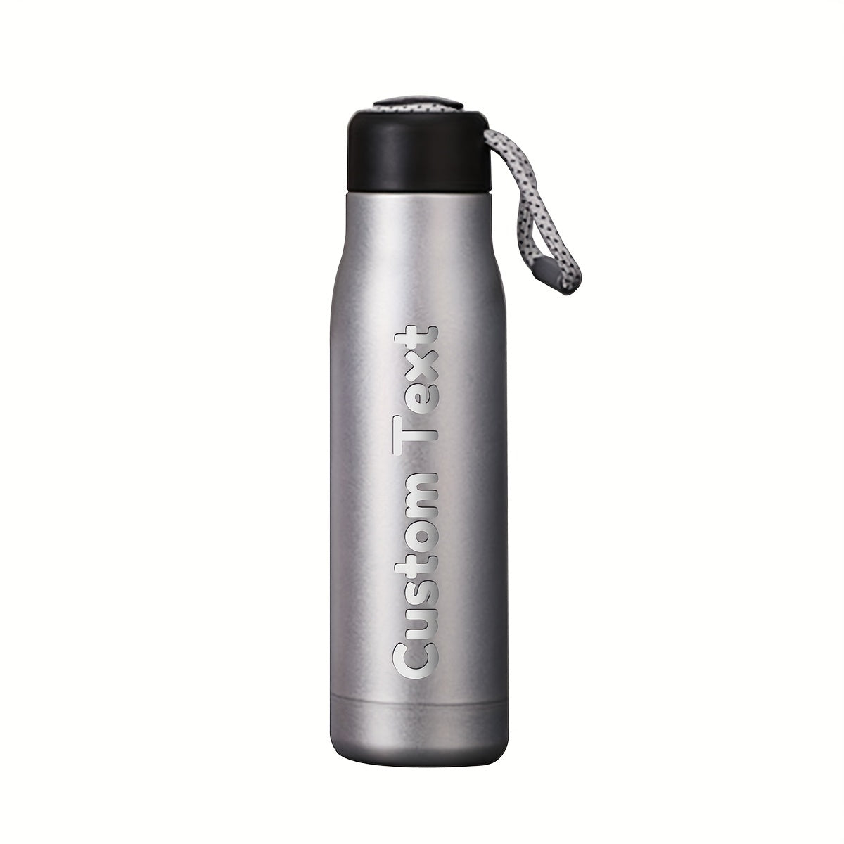 Travel-friendly personalized water bottle perfect for hiking and trips