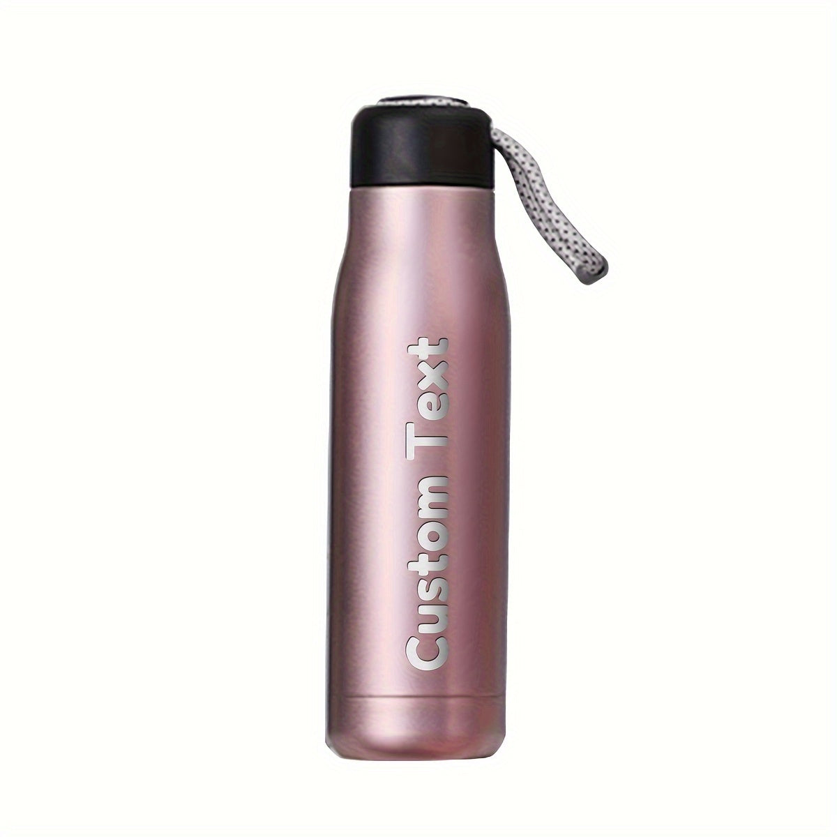Leak-proof lid detail of the personalized water bottle