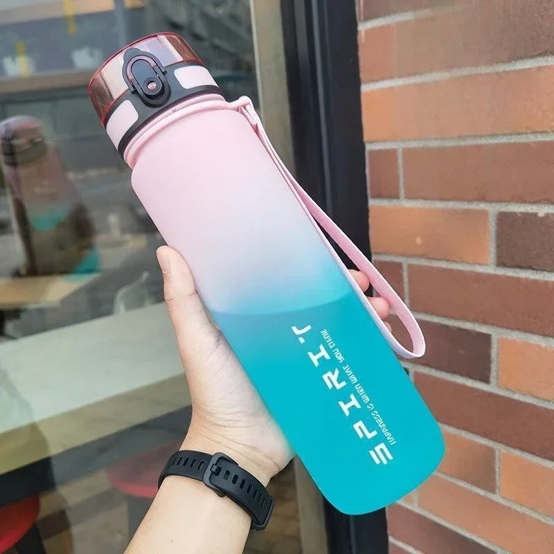 1L Large Capacity Sports Water Bottle – Leak-Proof & Portable

Stay hydrated on the go with this 1-liter sports water bottle. Featuring a leak-proof design, it’s perfect for outdoor activities, travel, gym, and fitness. Made from durable colorful plastic, this portable water jug is ideal for active lifestyles and keeping your drinks handy throughout the day.