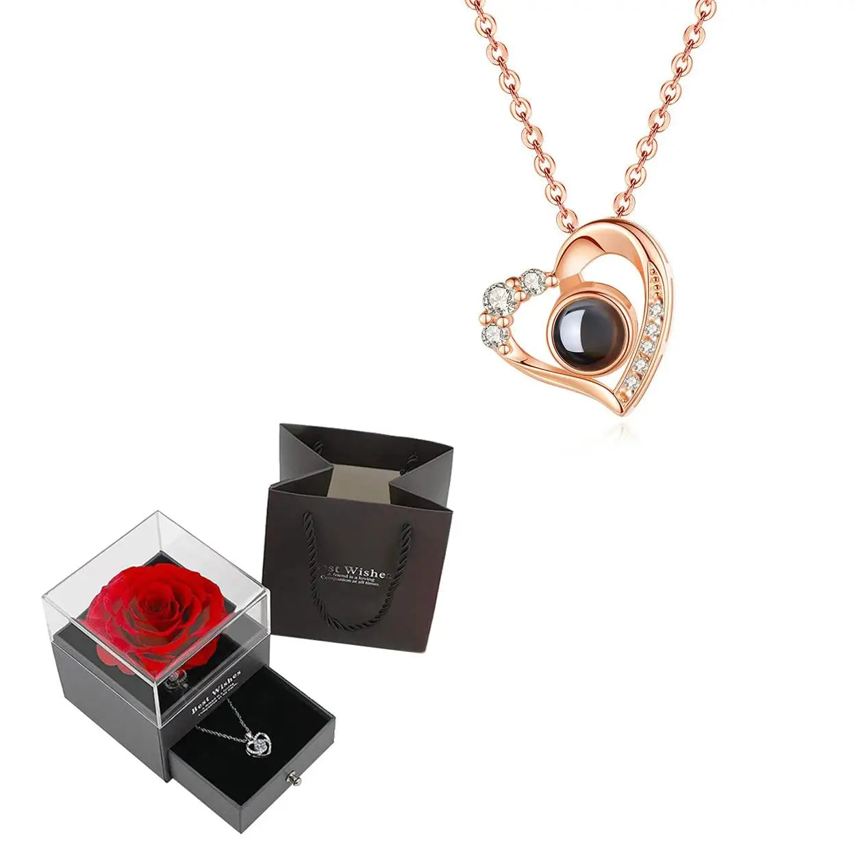 Elegant heart necklace designed for girlfriends and wives, perfect for anniversaries and special celebrations.