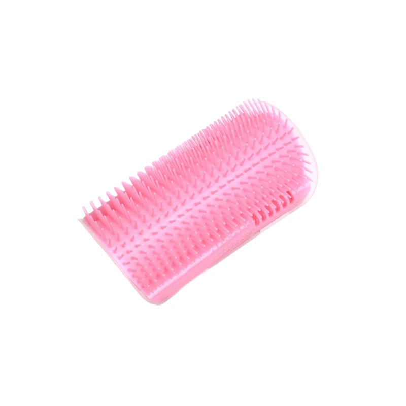 Cat scratcher brush used to massage cats while grooming, promoting pet wellness and comfort.