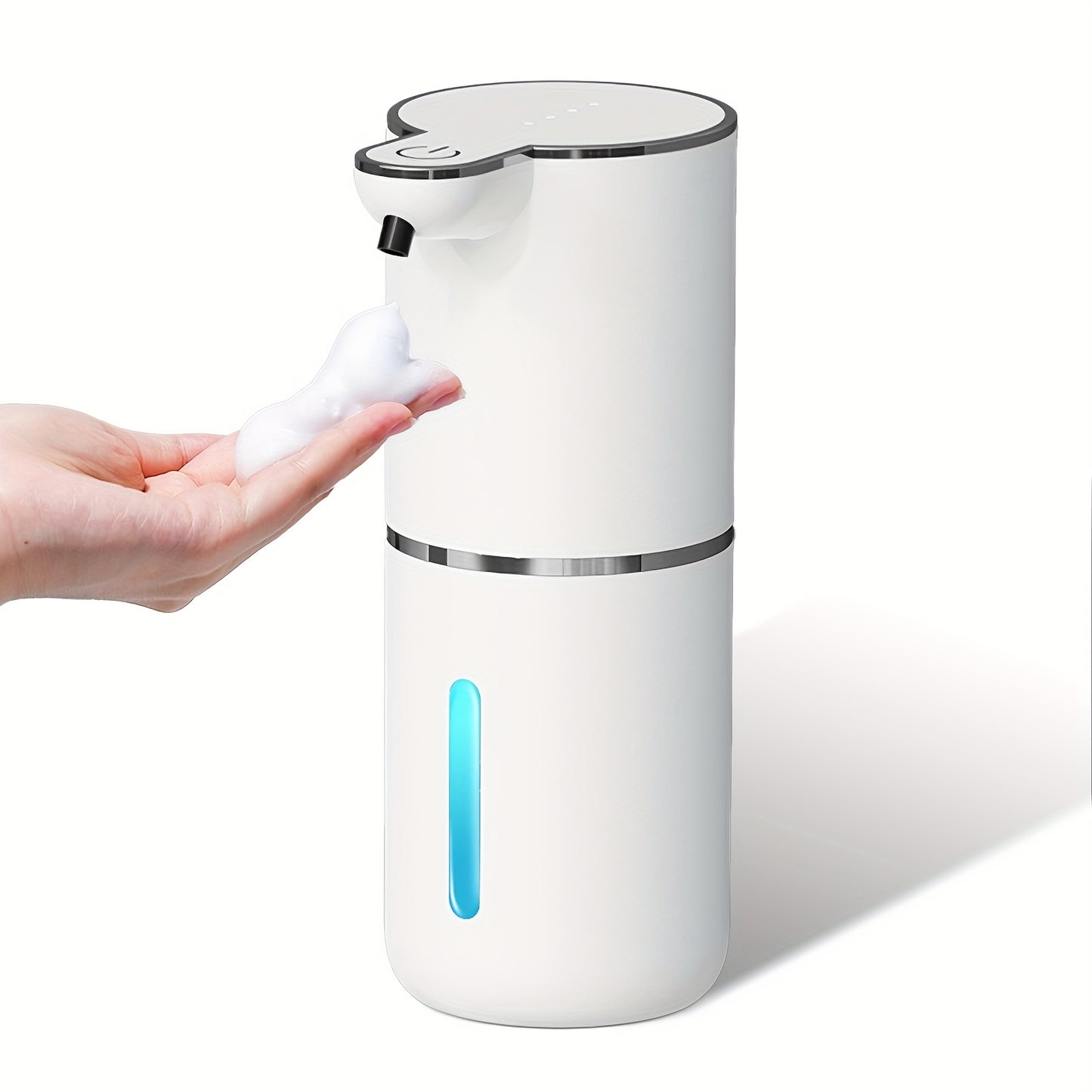 Precision nozzle dispenses just the right amount of soap, minimizing waste and keeping surfaces clean and dry.
