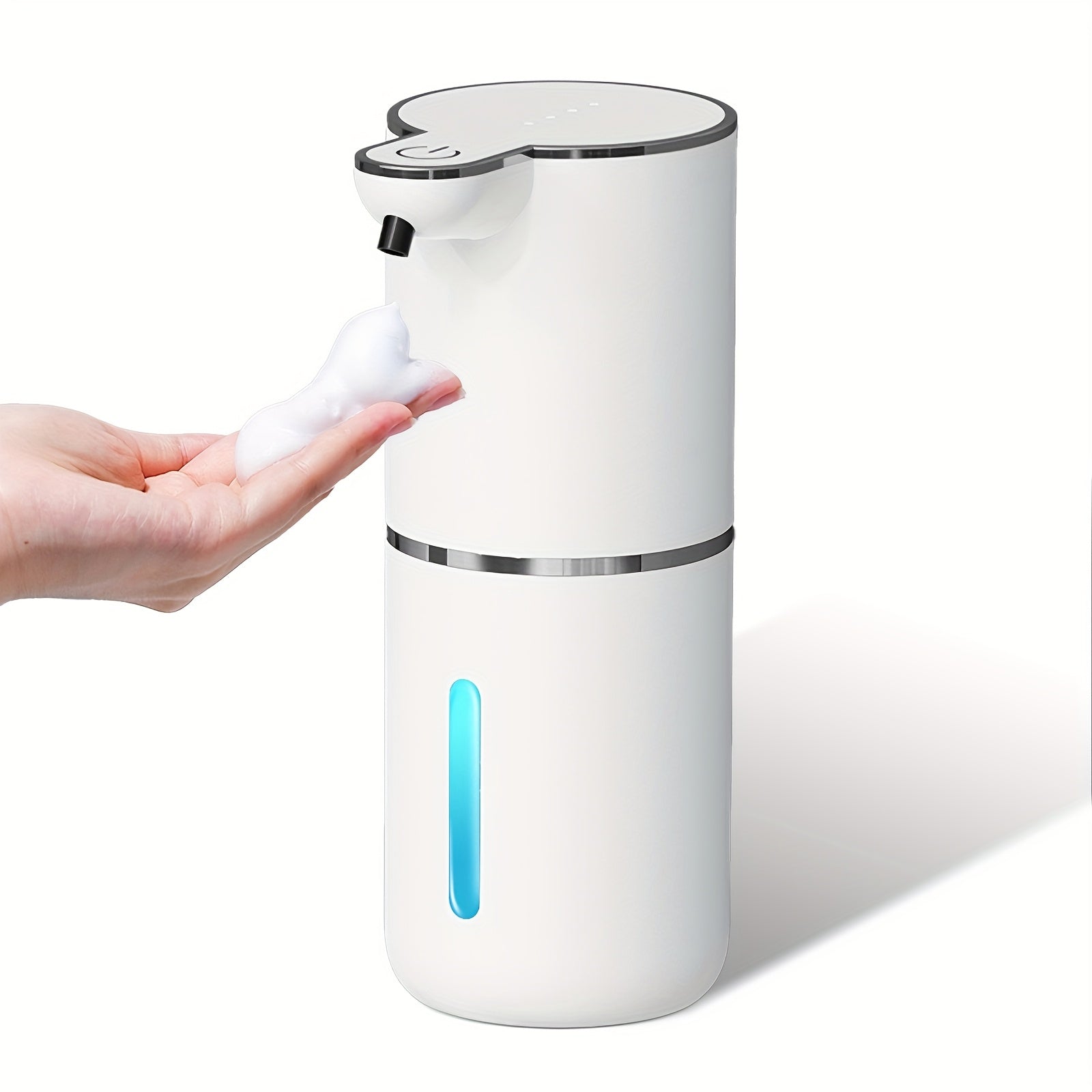 Precision nozzle dispenses just the right amount of soap, minimizing waste and keeping surfaces clean and dry.