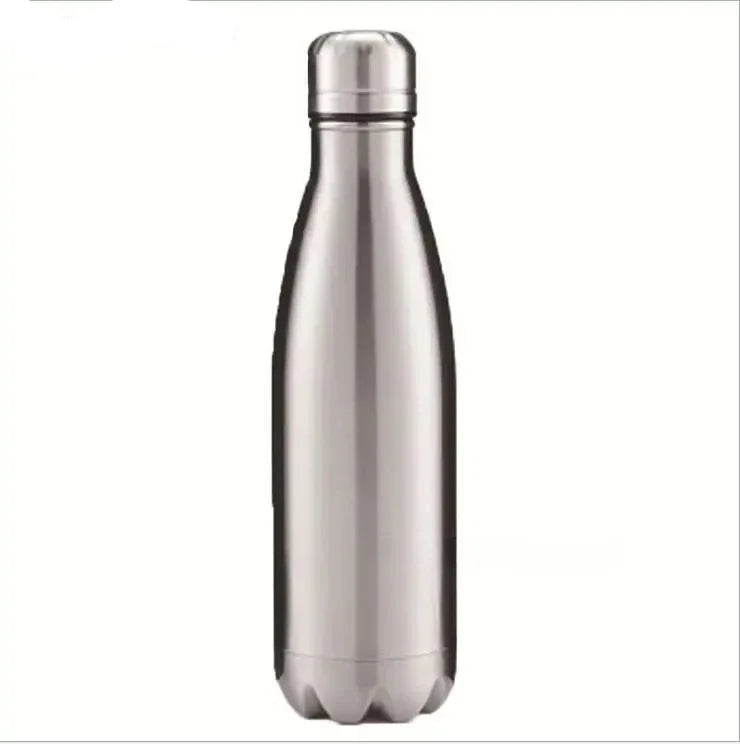 tainless steel 500ml thermos bottle perfect for coffee, tea, milk, or water, keeping drinks hot or cold for extended periods.
