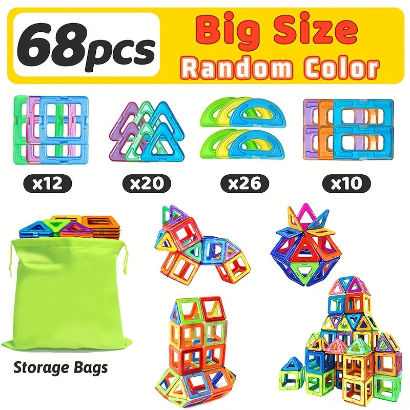 Build complex shapes and models with this versatile set, fostering spatial awareness and engineering skills.