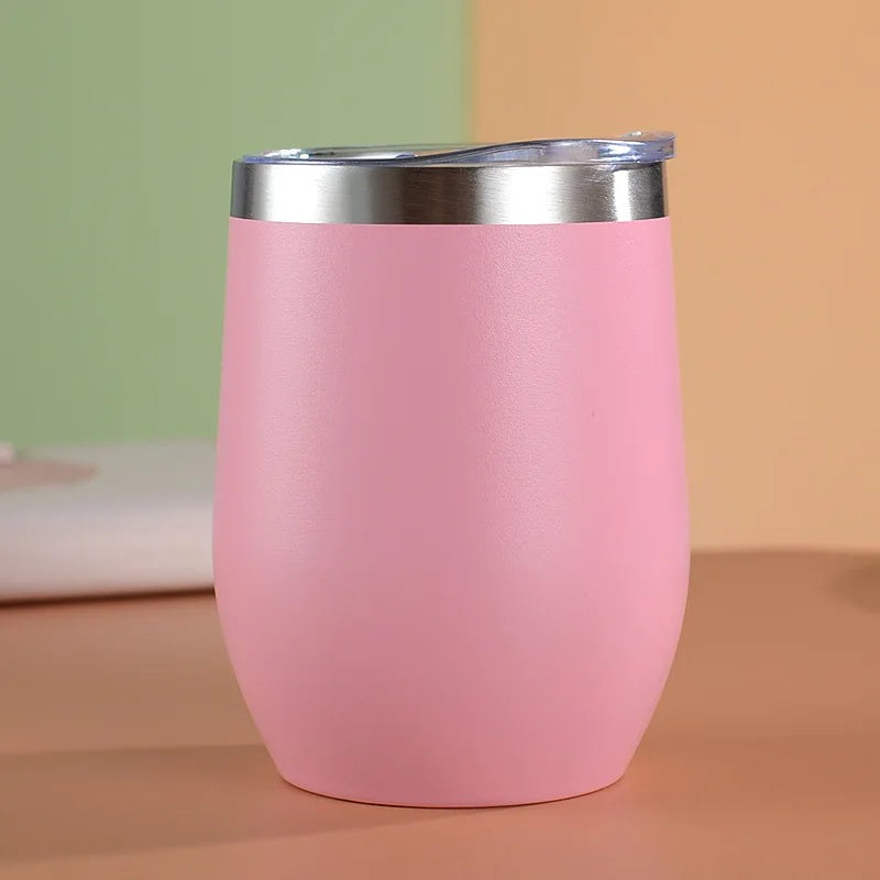 Durable stainless steel coffee thermos mug, ideal for keeping beverages hot or cold, perfect for home and office.

