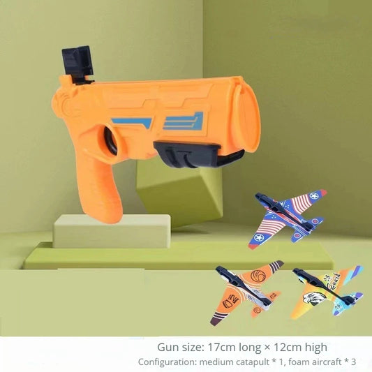 Ejection plane toy designed for boys aged 3 to 5, helping improve hand-eye coordination while having fun.