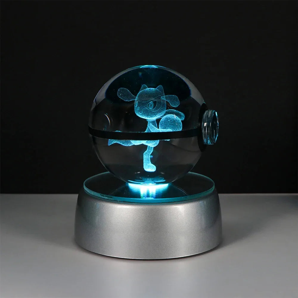 Cute Gengar Pokémon LED crystal ball providing soft and colorful lighting for kids’ bedrooms.