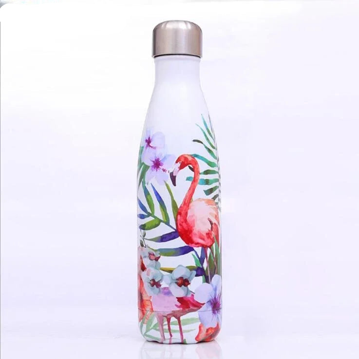 Hiking and travel-friendly 500ml stainless steel thermos, leakproof, insulated, and perfect for outdoor sports and camping.