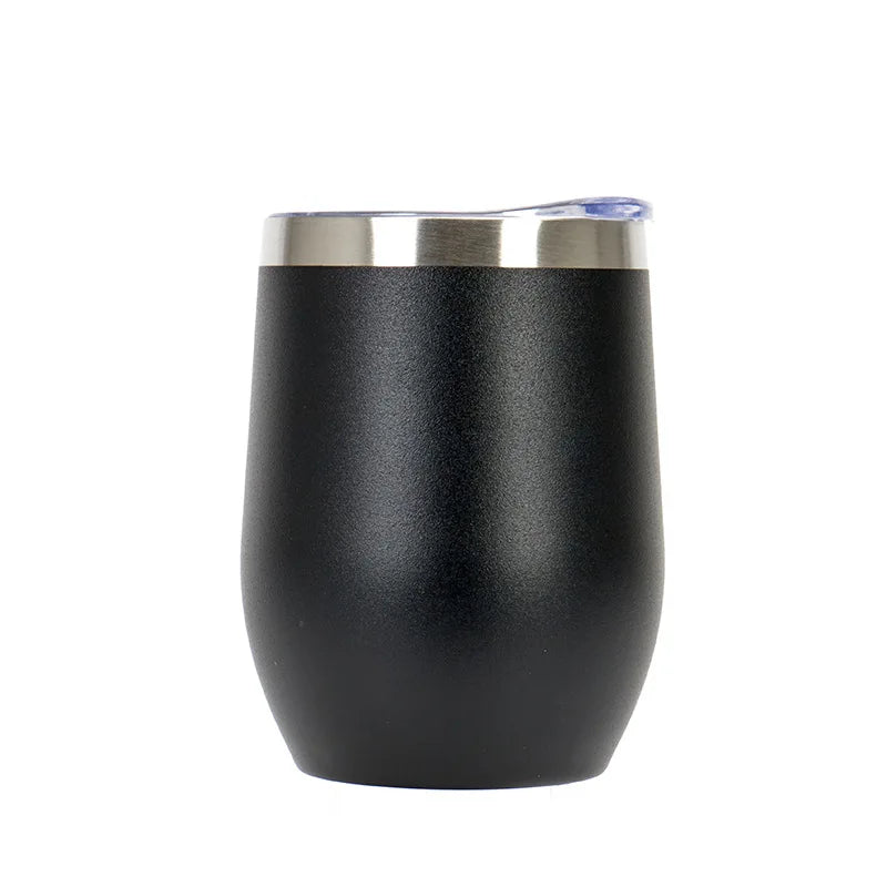  Double wall egg-shaped coffee mug, perfect for keeping drinks hot or cold in the office.