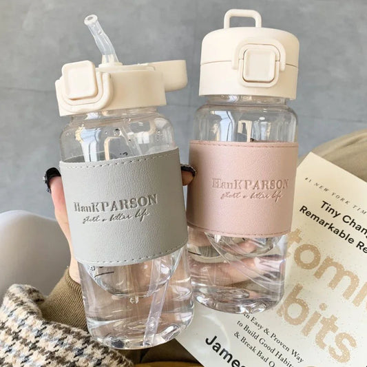 500ml kids’ portable water bottle with a leak-proof design, built-in straw, and pop-up cover, perfect for school and daily hydration.