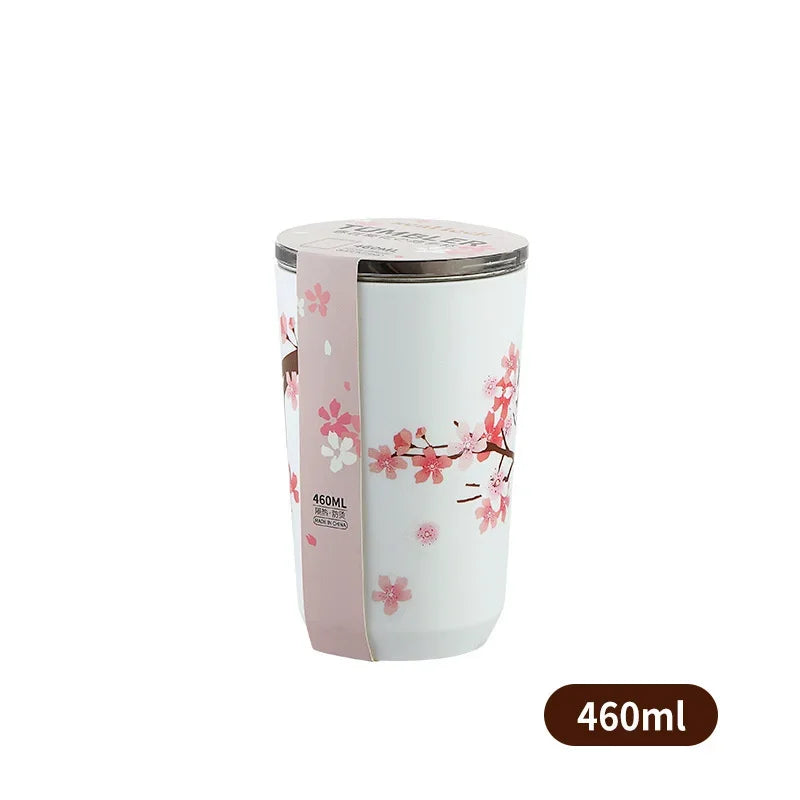 Leak-proof travel mug with a secure lid, ideal for coffee, tea, and milk on the go