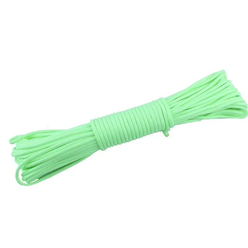 &nbsp;Luminous 9-Strand 4mm Fluorescent Paracord – Glow in the Dark Nylon 550
