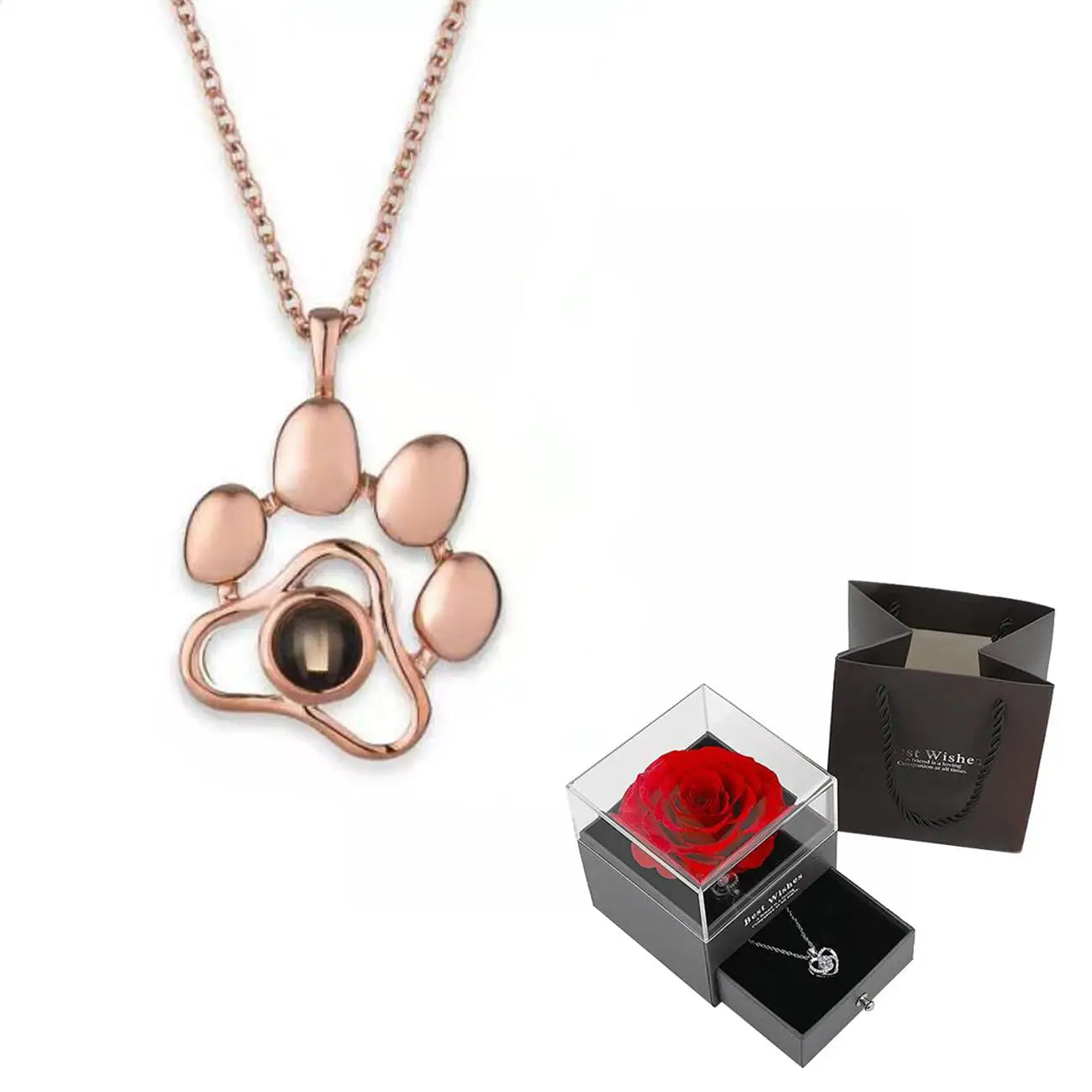 Heart-shaped pendant necklace displaying “I Love You” in multiple languages for a unique romantic gift.