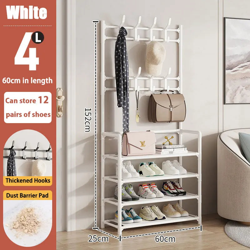 Close-up image of the shoe rack’s design, highlighting the durability and quality of the material.

