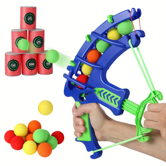 Soft bullet target practice toy with foam darts, designed for kids’ safe indoor shooting games and fun learning.
