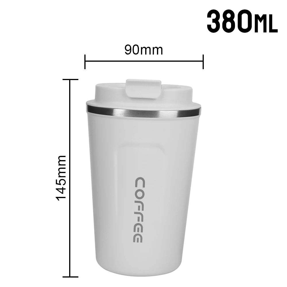  Stainless Steel Coffee Mug Travel Cup – Durable and eco-friendly, this travel thermos is perfect for coffee, tea, or water during commutes.

