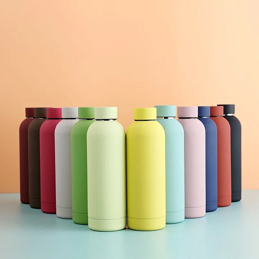 Stainless Steel 500ml Thermos Bottle – Portable &amp; Leak-Proof