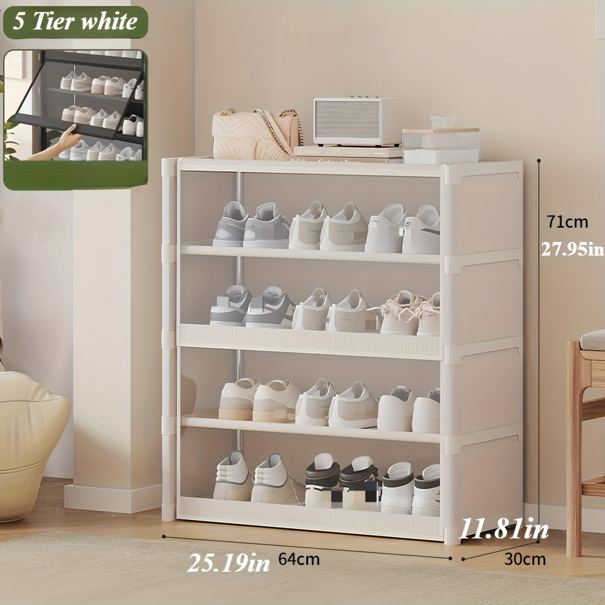 Built with a strong structure and high-quality materials, this shoe rack offers stability and durability for daily use.
