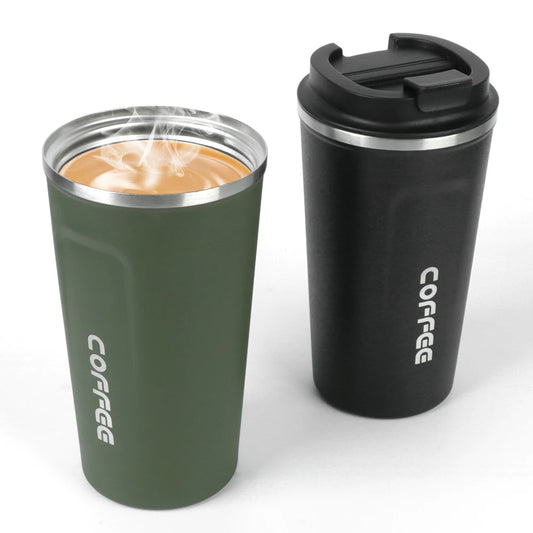  Thermo Cafe 380ML Car Coffee Mug – Leak-proof travel thermos cup made of double-wall stainless steel, keeping drinks hot or cold for hours.

