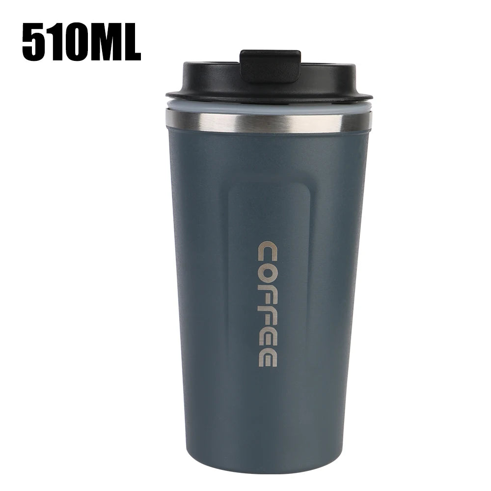  Thermo Cafe 510ML Car Coffee Mug – Leak-proof and insulated coffee mug for tea, water, and coffee, designed for car use and travel.
