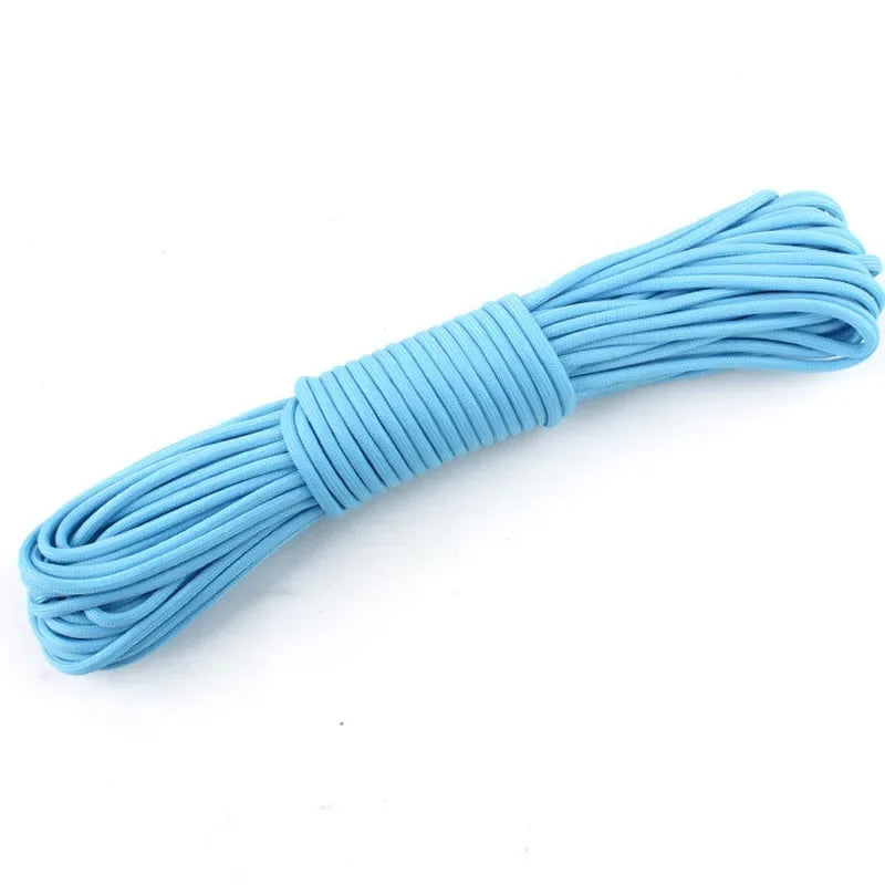 Luminous 9-Strand 4mm Fluorescent Paracord – Glow in the Dark Nylon 550 Survival Tent Cord
