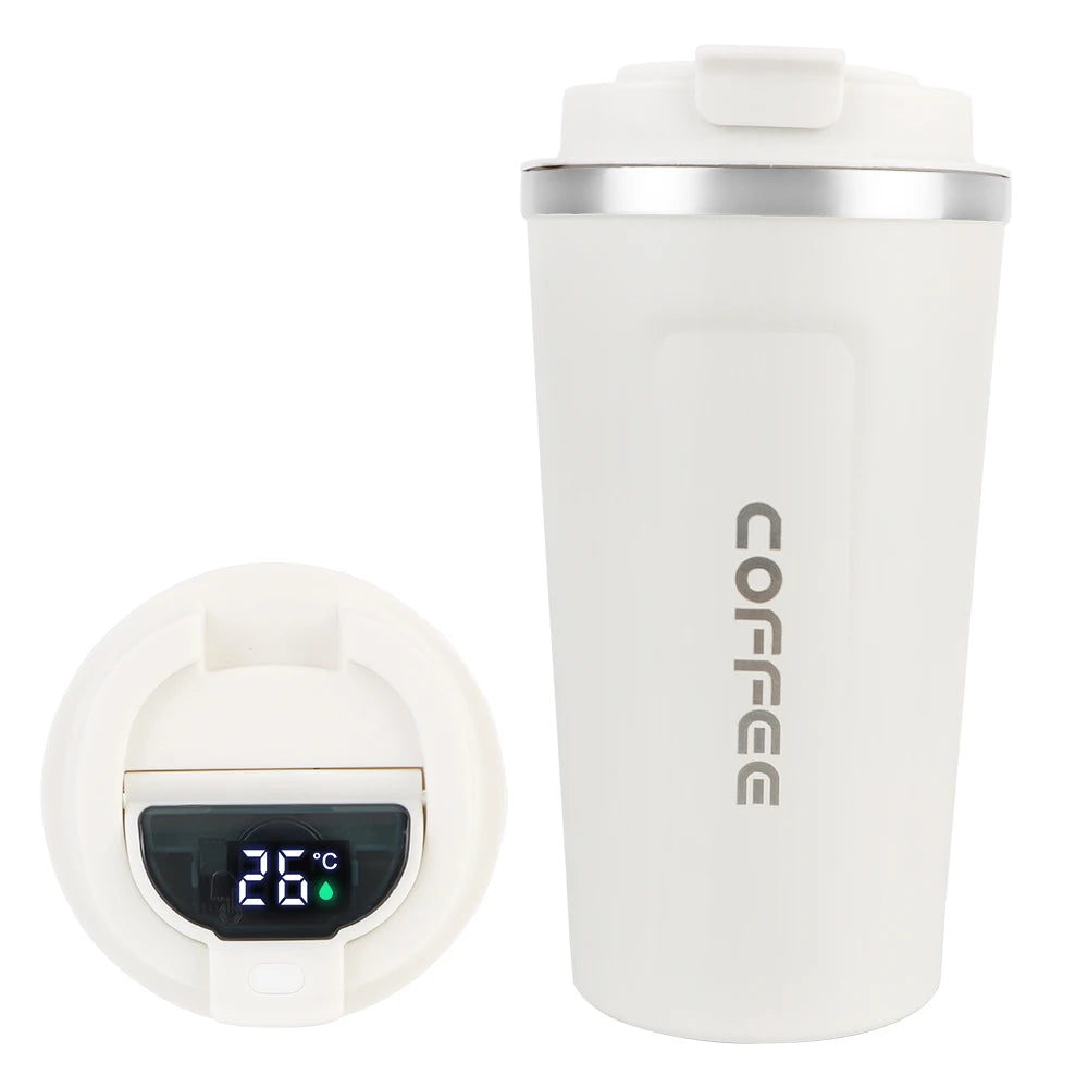 Travel Insulated Thermo Mug with Lid – Leak-proof lid ensures no spills while keeping your drinks at the right temperature during travel or work.