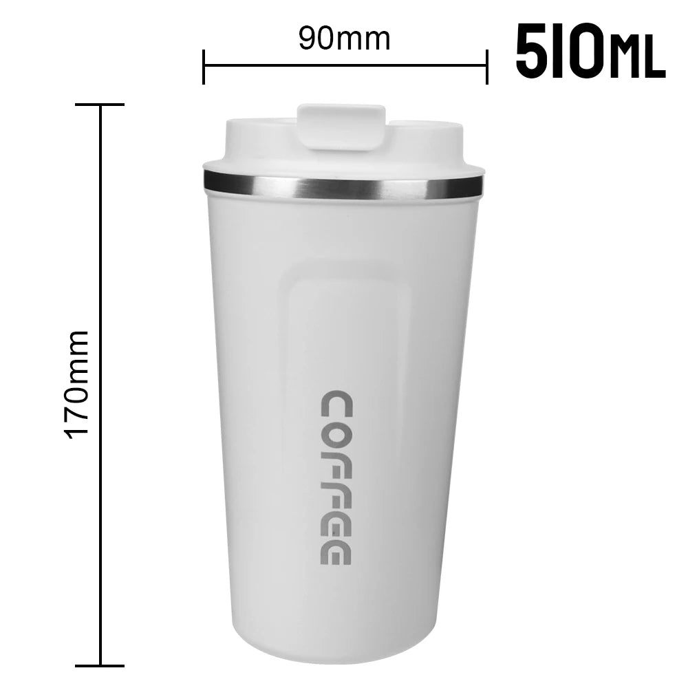 Travel Thermo Cup with Lid – Leak-proof and portable coffee mug, perfect for your daily commute, office, and car rides.

