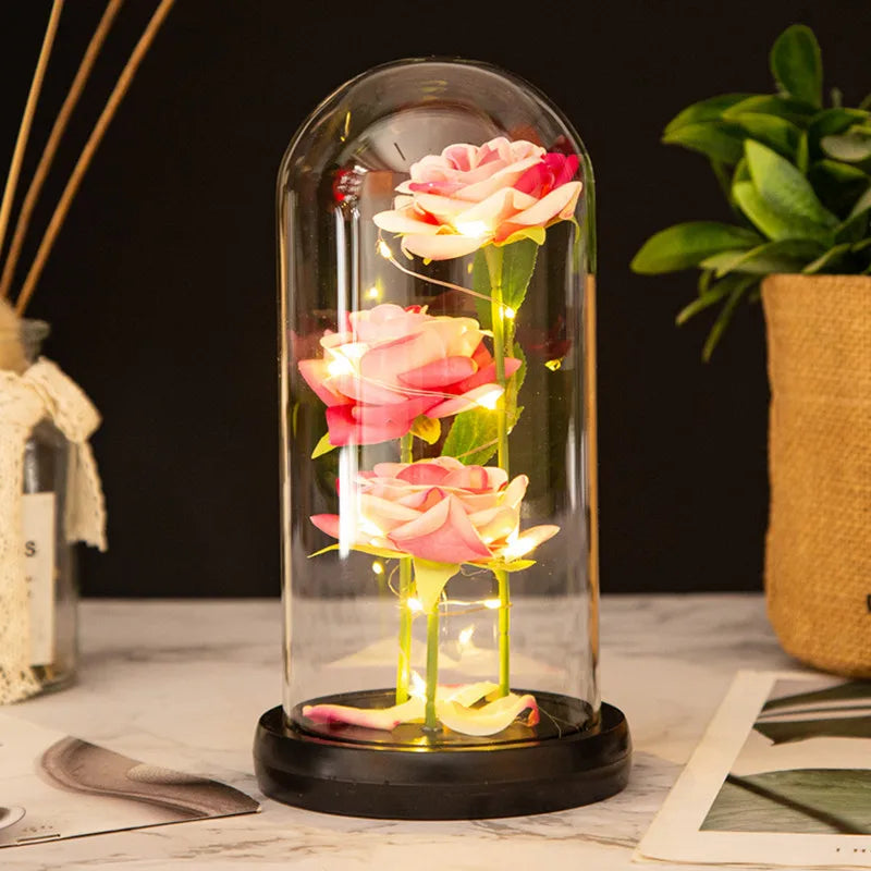 Perfect Valentine's Day gift: LED galaxy artificial roses in beautiful colors, ideal for your loved one