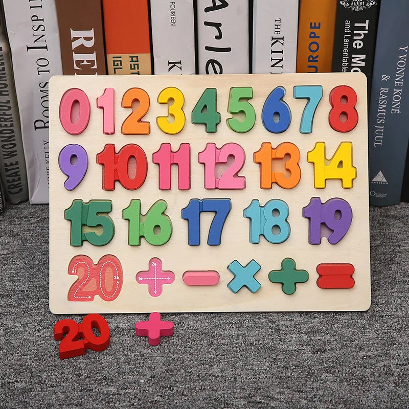 Complete early learning toy set for numbers, shapes, and letters