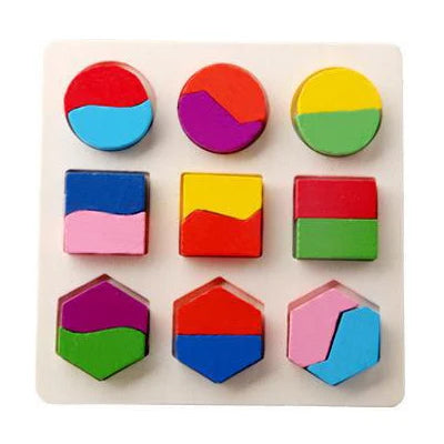 Toy that develops fine motor skills in toddlers through puzzles