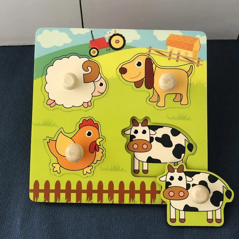 Montessori puzzle set – educational gift toy for toddlers and preschoolers
