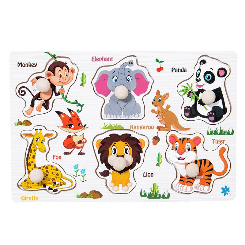  Montessori puzzle set – educational gift toy for toddlers and preschoolers