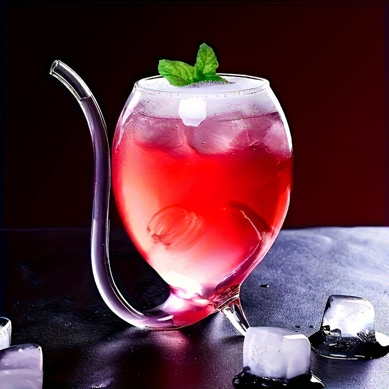 LDQ wine glass on a home bar counter, stylish drinkware for cafes, restaurants, and everyday use.
