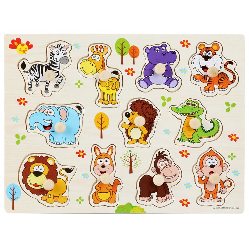 Montessori board toy promoting early skills in children